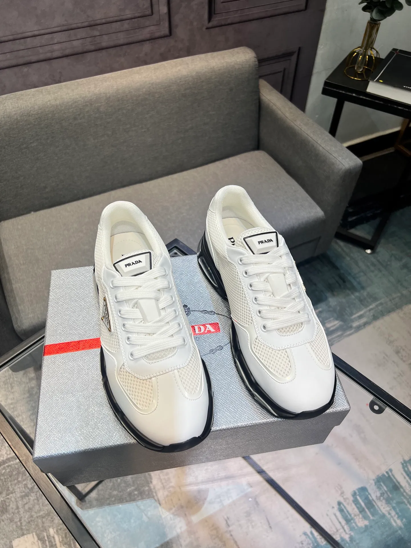 Men's shoes 💰660 [PRADA] Men's shoes are popular in the counter, official website is synchronized, 1 high-quality shipment ✔️ Original frosted cowhide + cowhide lining, 1🆚1 replica, original sole, 38-45 (45 customized, non-refundable)